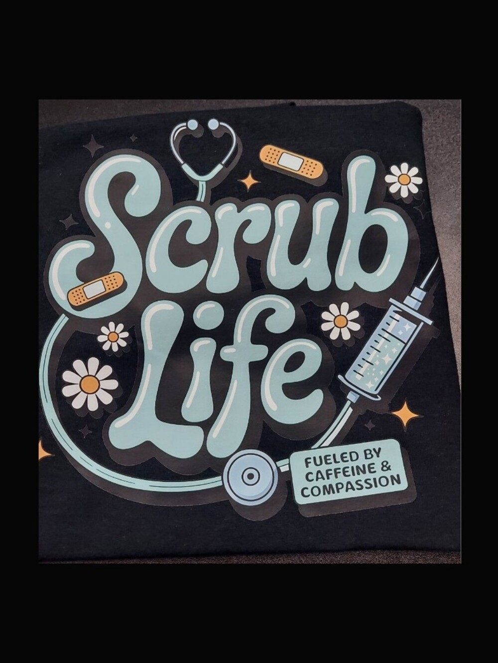 "Scrub Life" Graphic Tee - Black